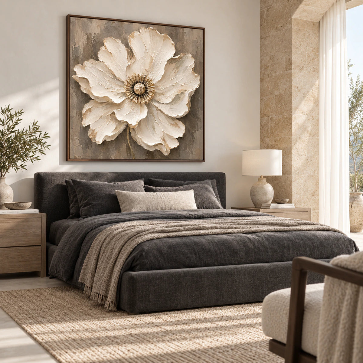 Linen-Opulence displayed at large scale in a quiet bedroom.