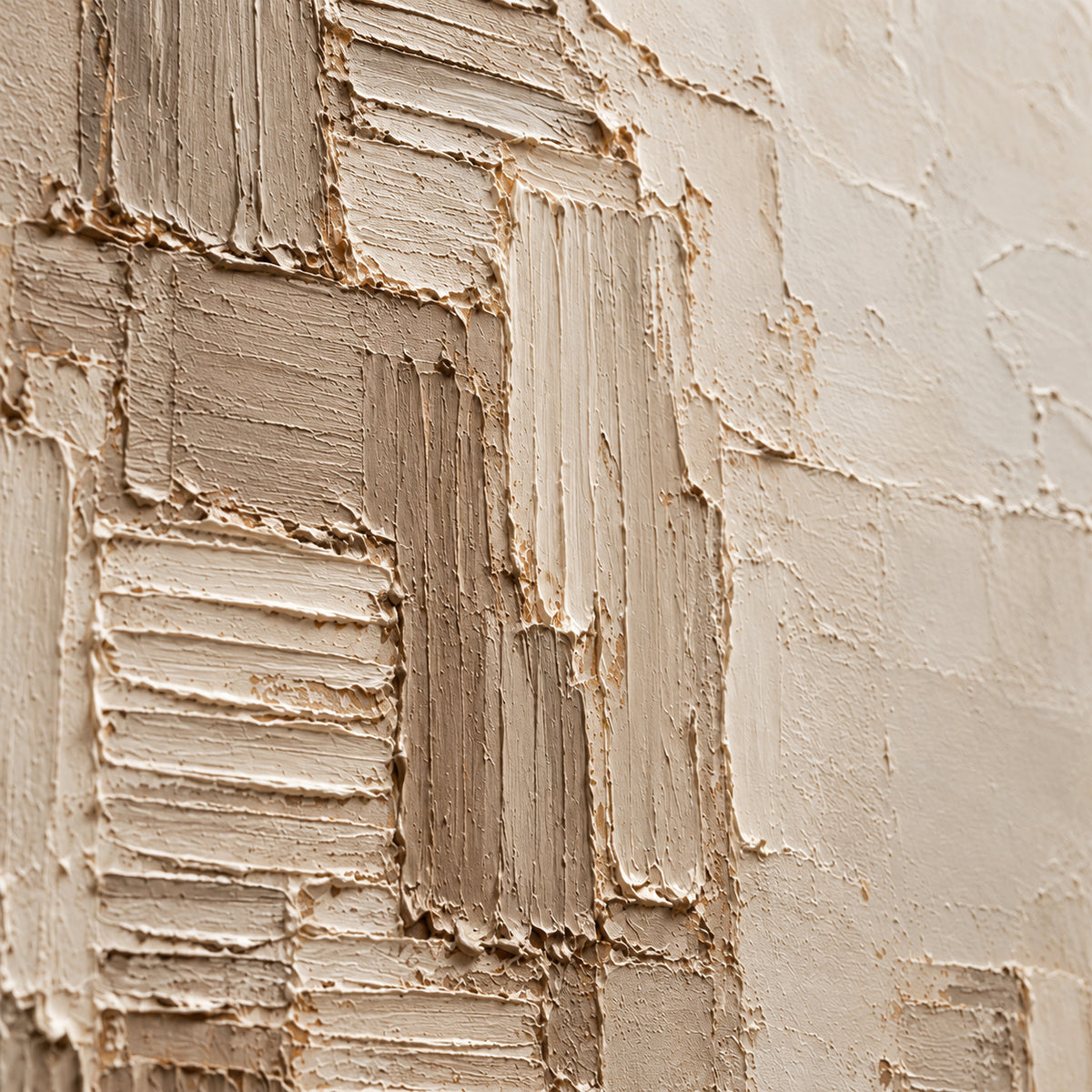 Marl-Ascent oil painting brushwork and impasto detail photographed from an oblique side angle