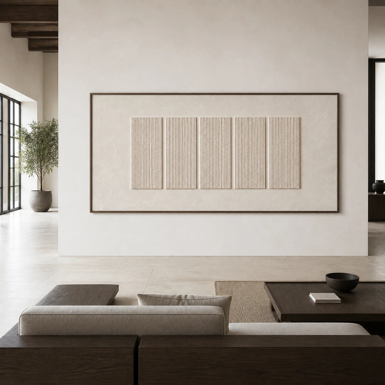 Pale-Accord displayed at large scale, straight-on, in a bright spacious architectural living area.