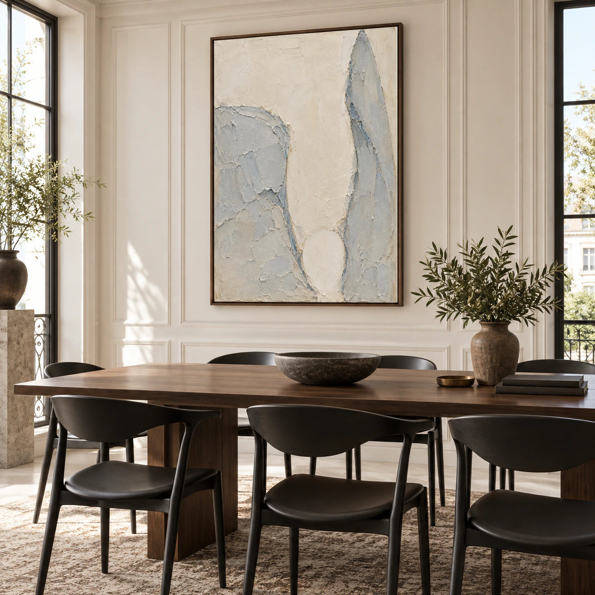 Pale-Threshold above a refined dining setting in daylight.