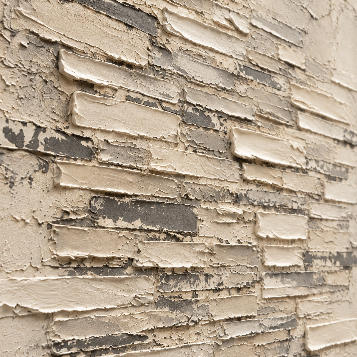 Parchment-Ledger oil painting brushwork and impasto detail photographed from an oblique side angle