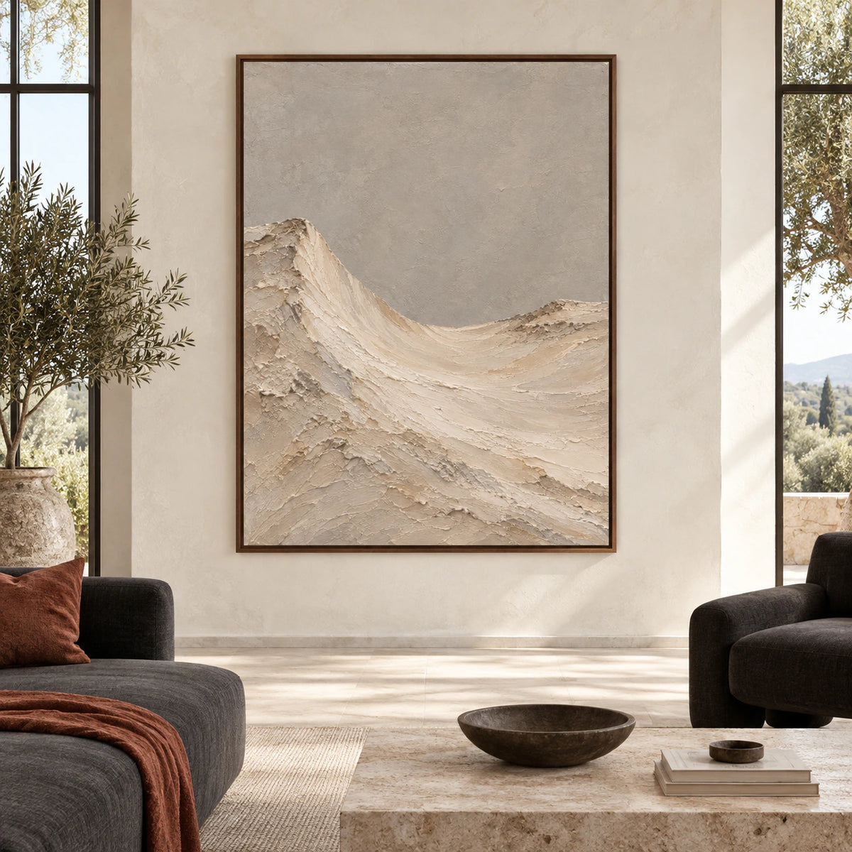 Parchment-Ridge displayed at large scale in a bright architectural living space.