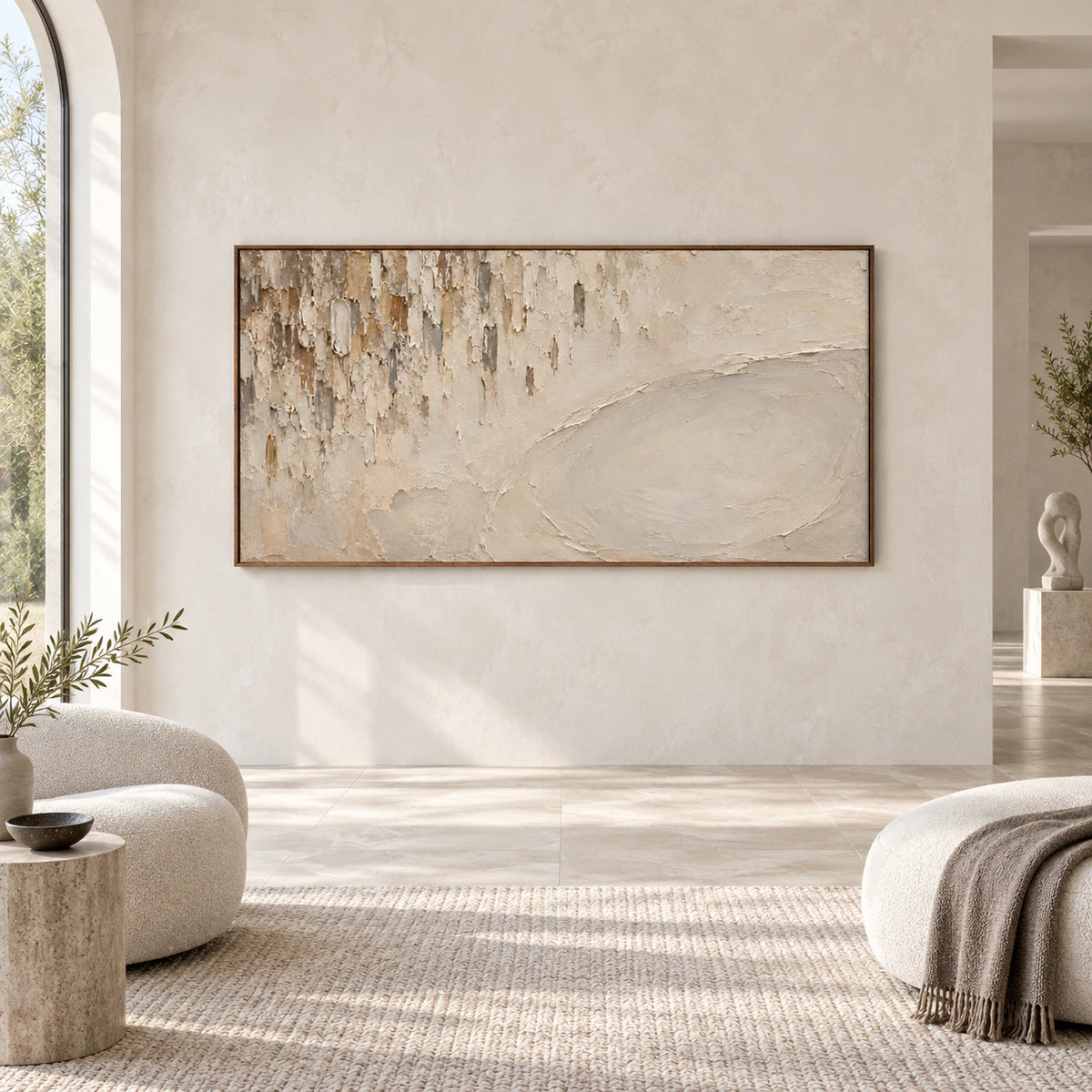Patina-Arc displayed large and straight-on in a bright open interior.