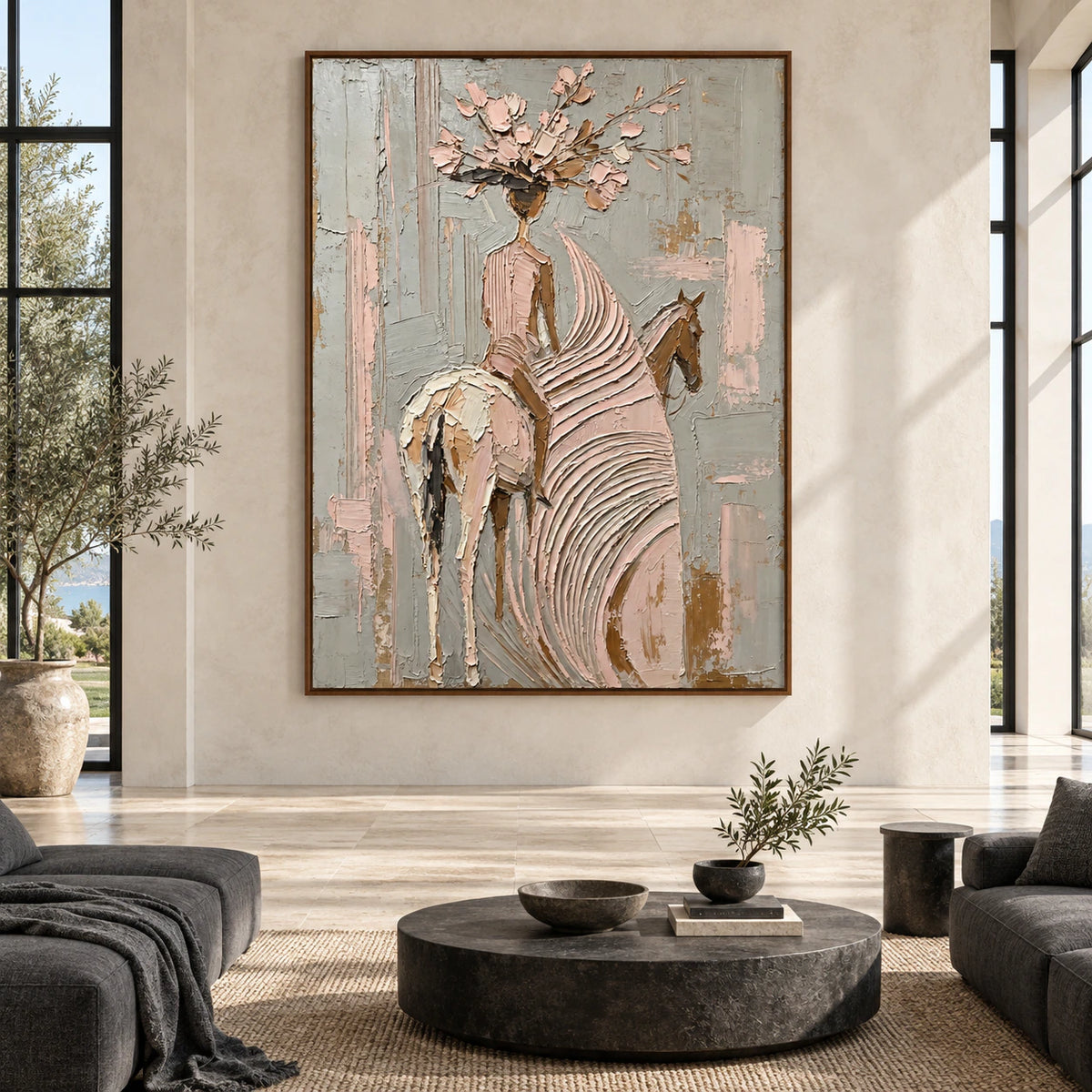 Petal-Rider displayed at large scale, straight-on in a bright architectural living space.
