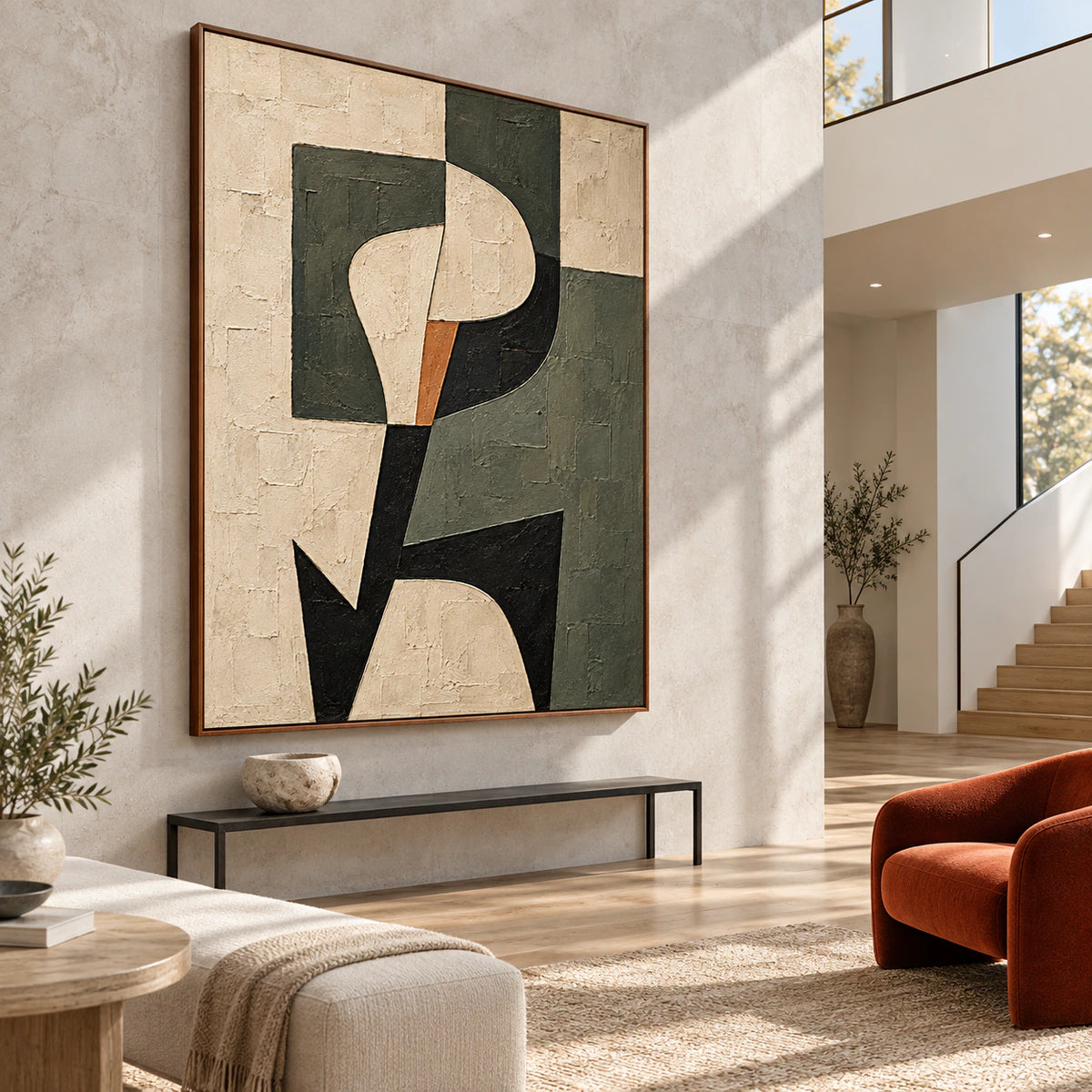 Pillar-Crescent as a large-scale foyer artwork.
