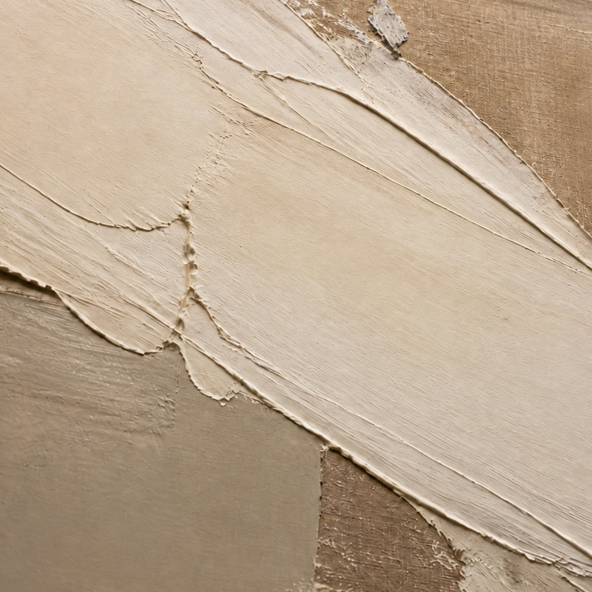 Plaster-Current oil painting brushwork and impasto detail photographed from an oblique side angle