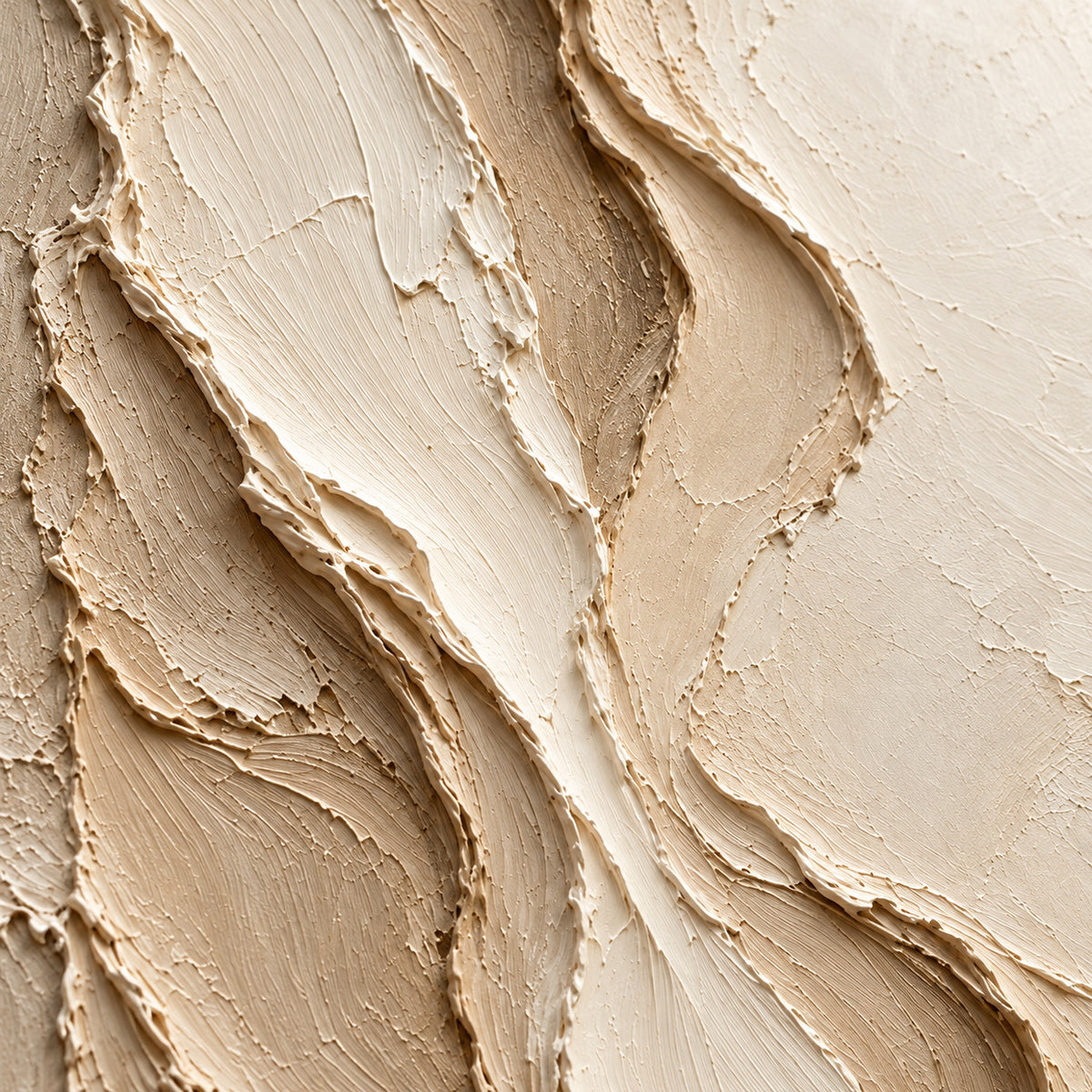 Porous-Veil oil painting brushwork and impasto detail photographed from an oblique side angle