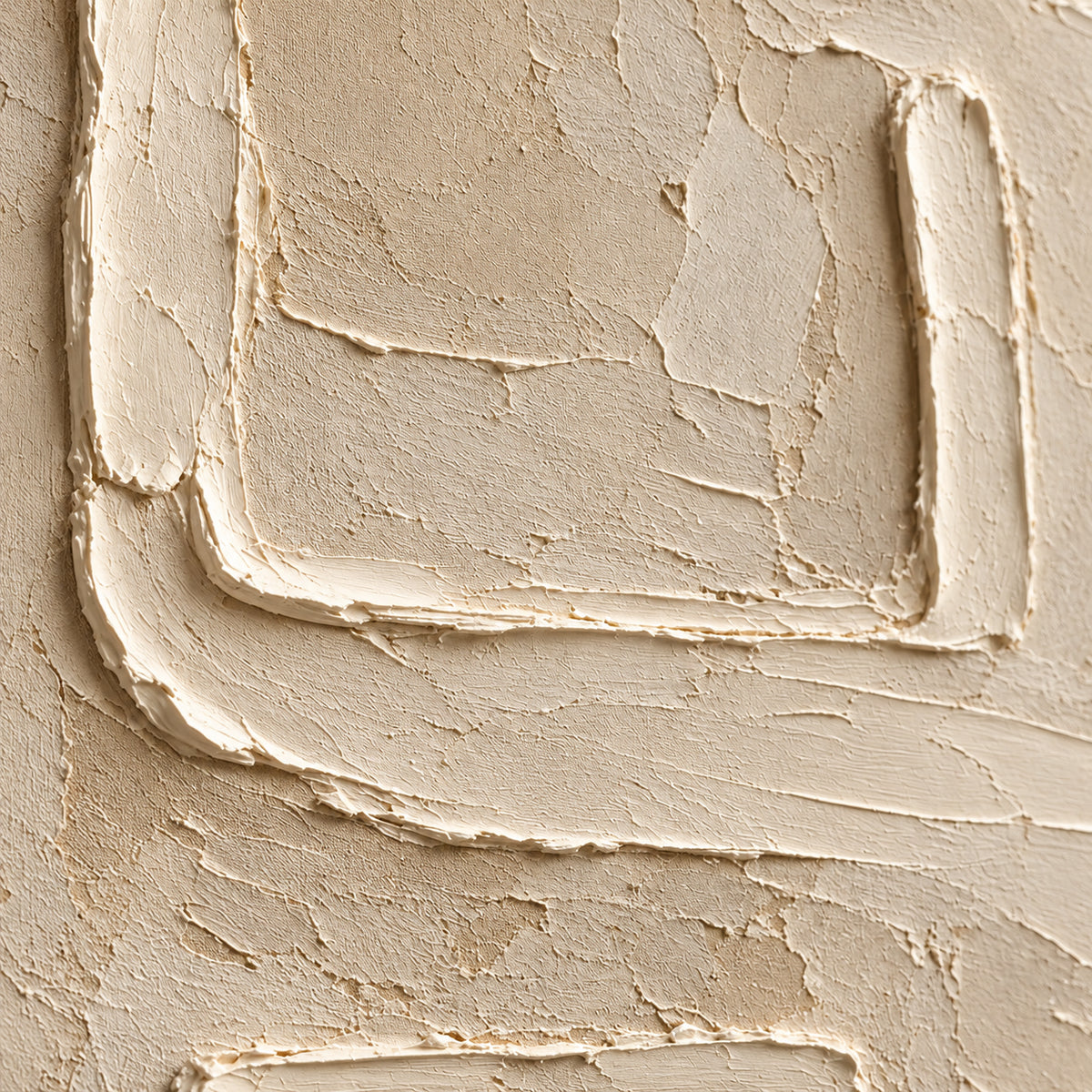 Pumice-Arcade oil painting brushwork and impasto detail photographed from an oblique side angle