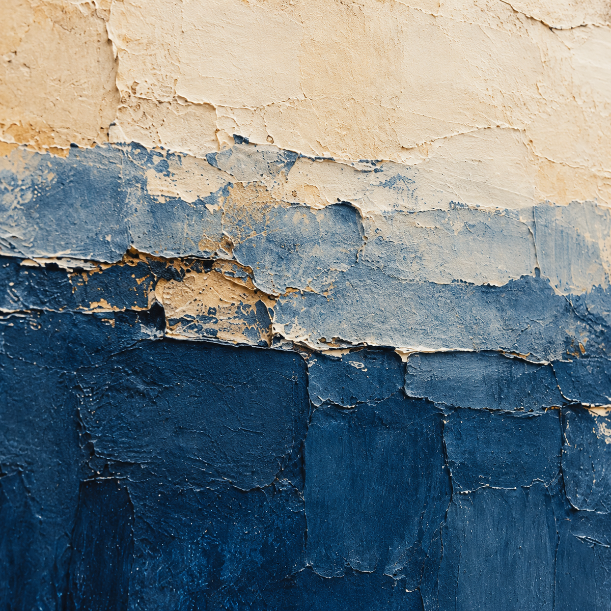 Quiet-Bough oil painting brushwork and impasto detail photographed from an oblique side angle