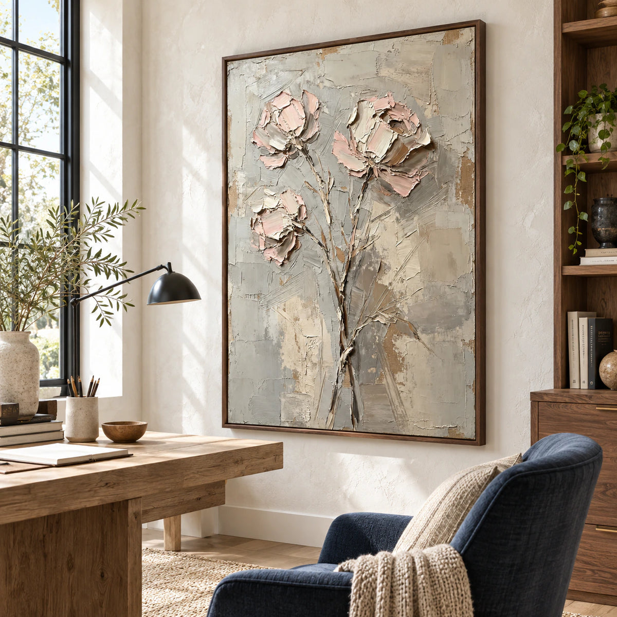 Quiet-Bouquet featured in an airy home office reading space with natural daylight.