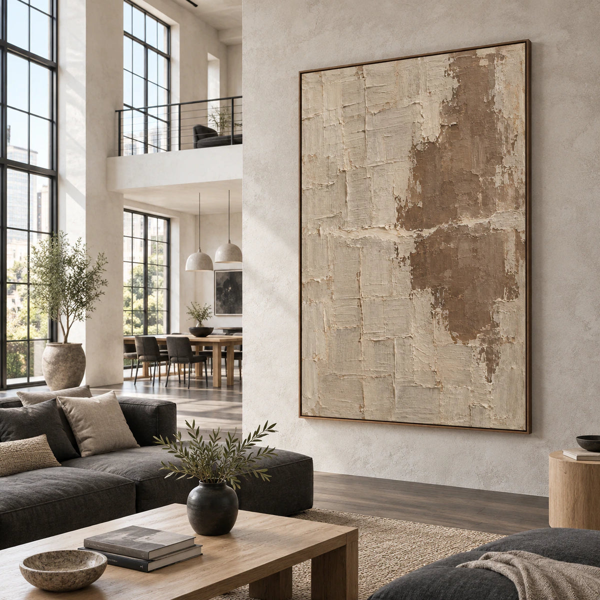 Quiet-Patina featured in an expansive contemporary loft interior.