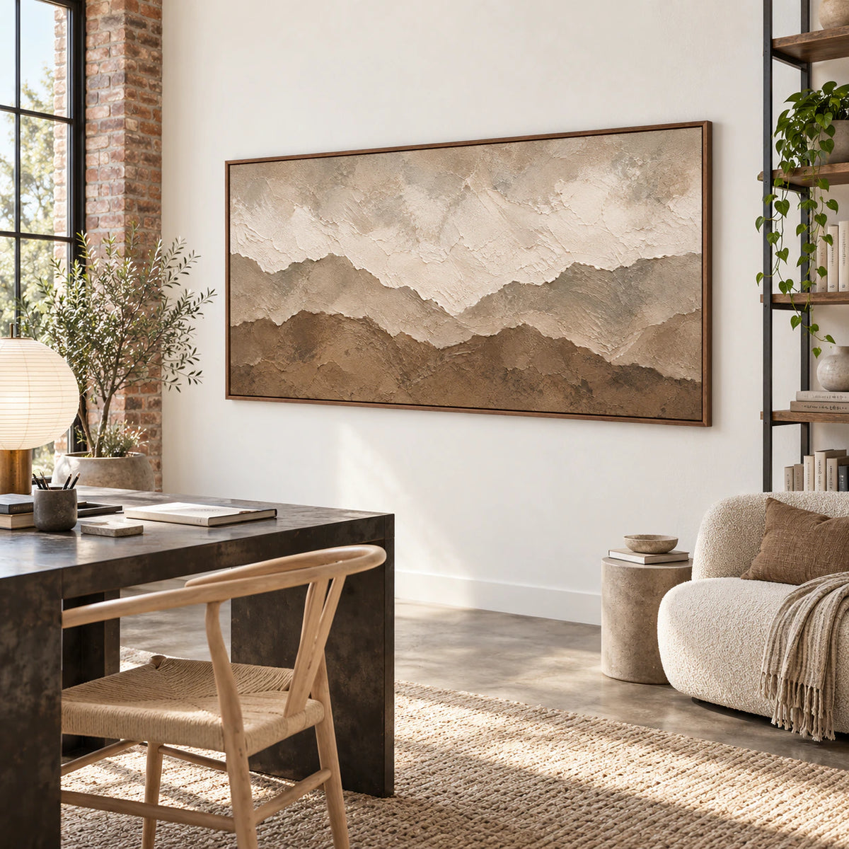 Quiet-Range featured in an airy home office reading space.