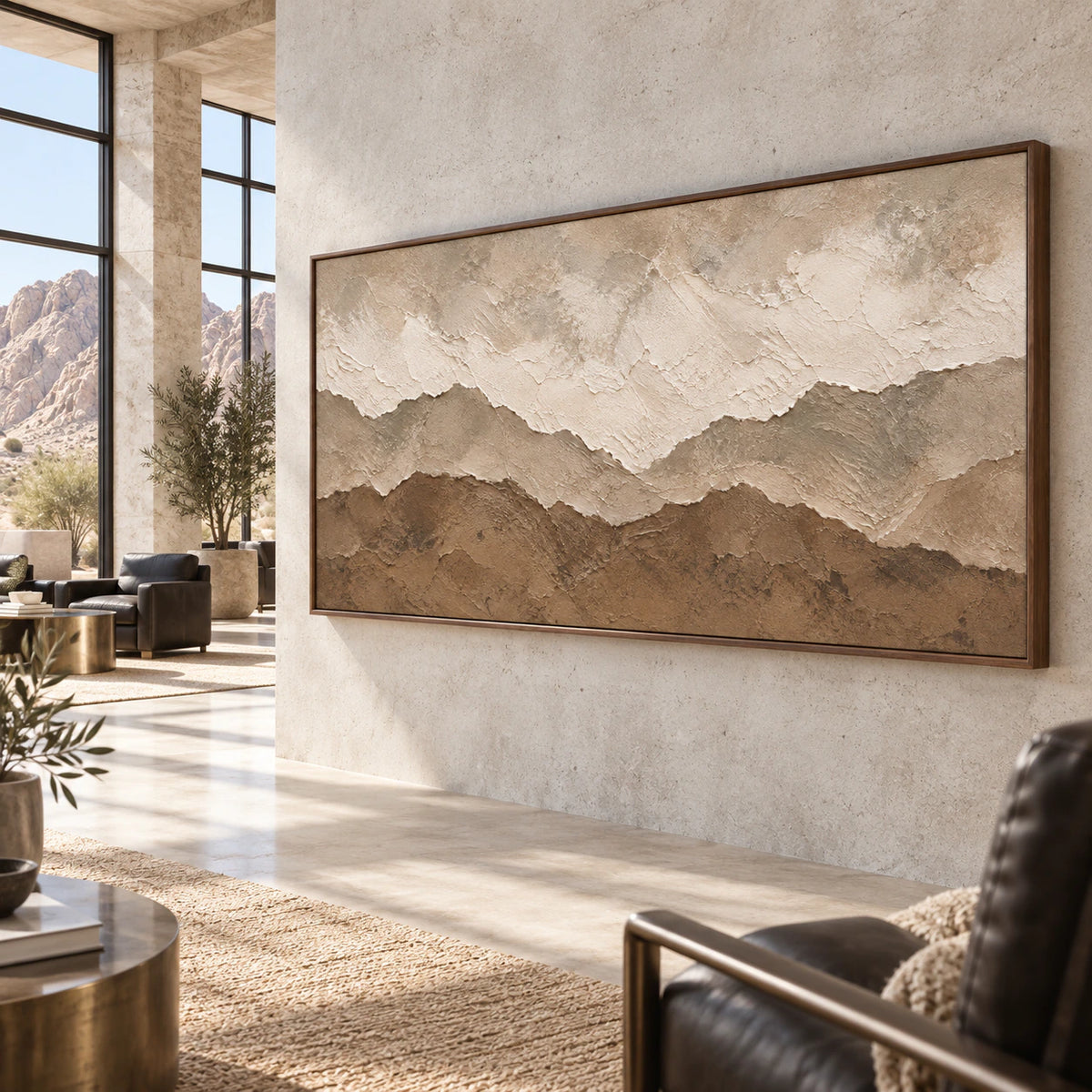 Quiet-Range anchoring an expansive daylight-filled hospitality loft.