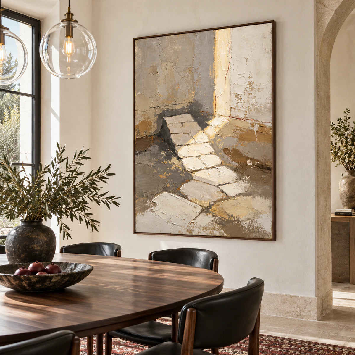 Quiet-Threshold displayed prominently in a refined daylight-filled dining room.