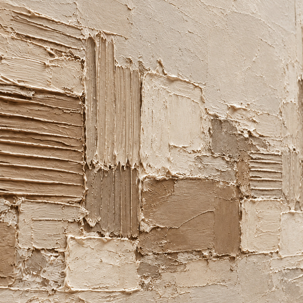 Raked-Passage oil painting brushwork and impasto detail photographed from an oblique side angle