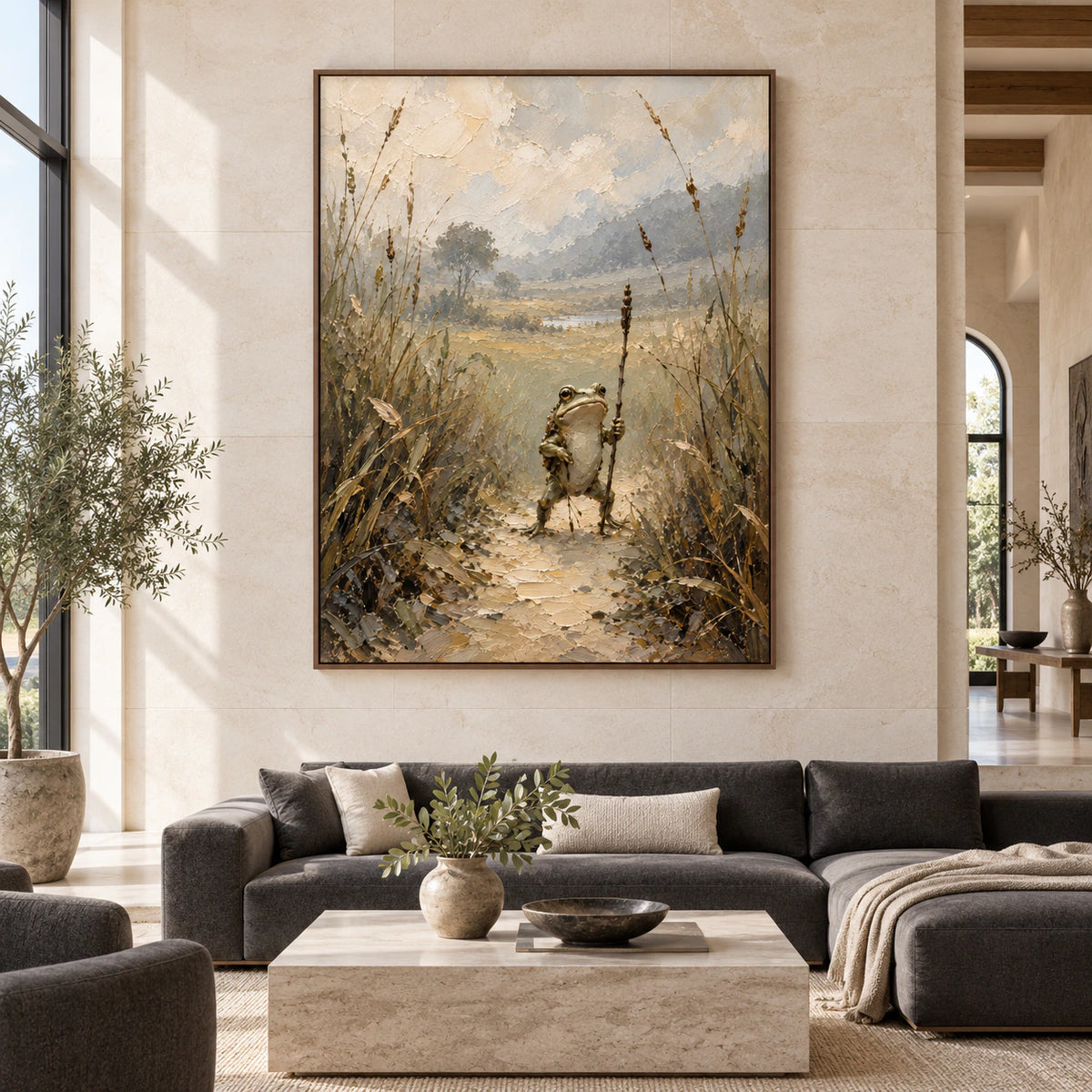 Reed-Warden displayed at large scale on a bright gallery wall in a spacious contemporary interior.