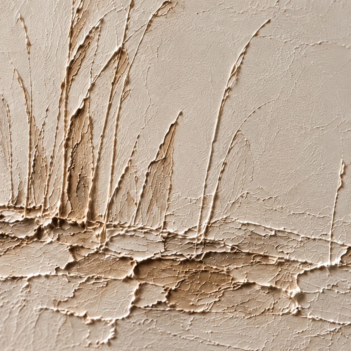 Reedlight-Passage oil painting brushwork and impasto detail photographed from an oblique side angle