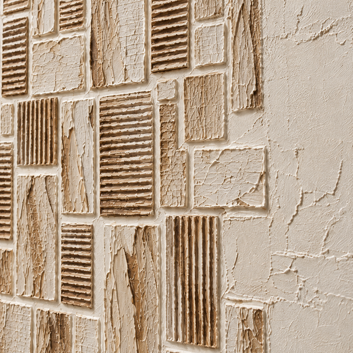 Ribbed-Archive oil painting brushwork and impasto detail photographed from an oblique side angle