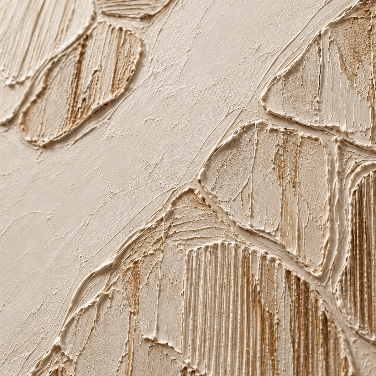 Ribbed-Passage oil painting brushwork and impasto detail photographed from an oblique side angle