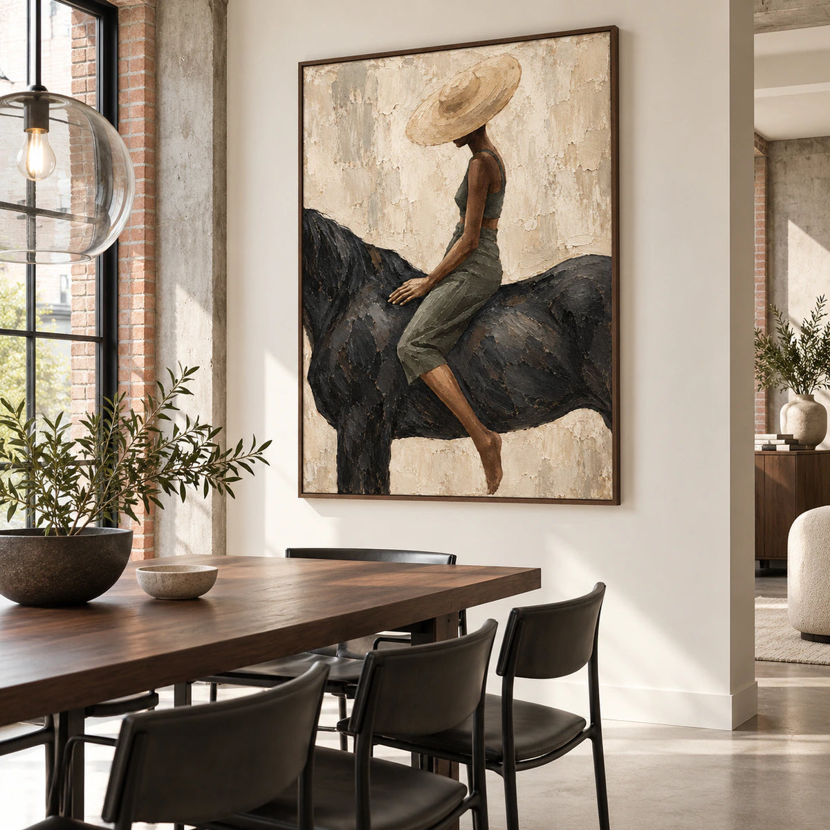 Sable-Canter displayed prominently in a refined naturally lit dining room.