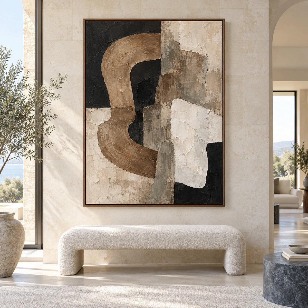 Sable-Contour displayed at large scale in a bright architectural living space.