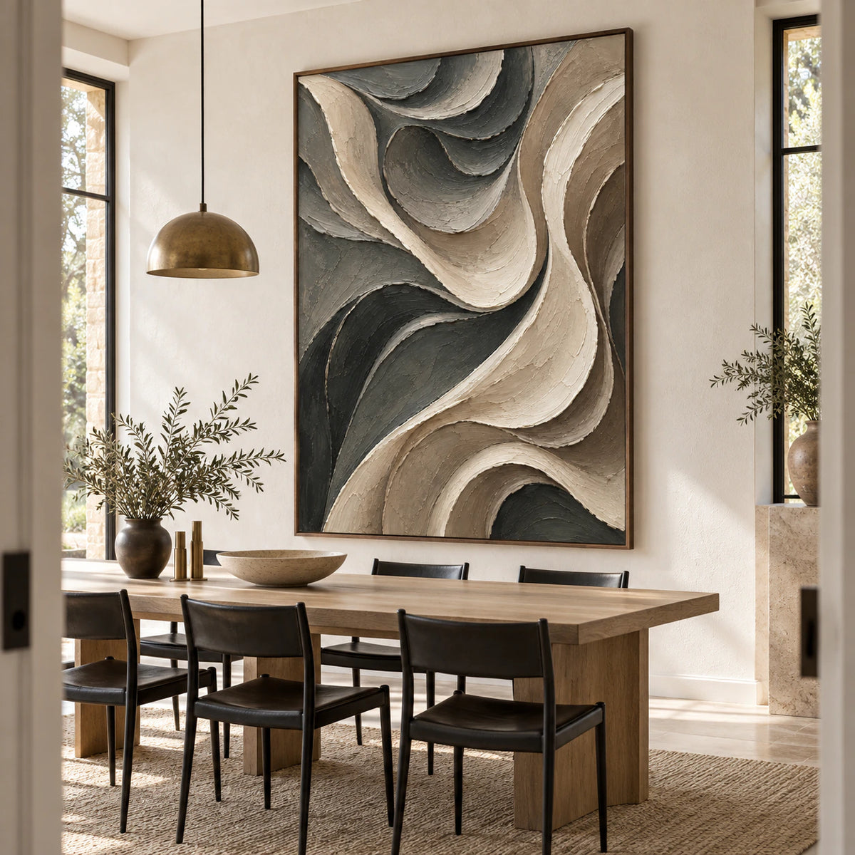 Sable-Ribbon displayed above a refined dining setting in natural daylight.