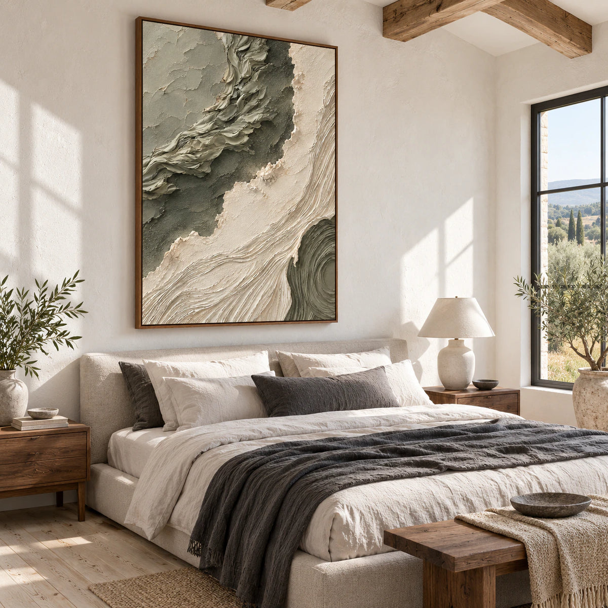Sage-Current displayed in a quiet, softly lit bedroom.