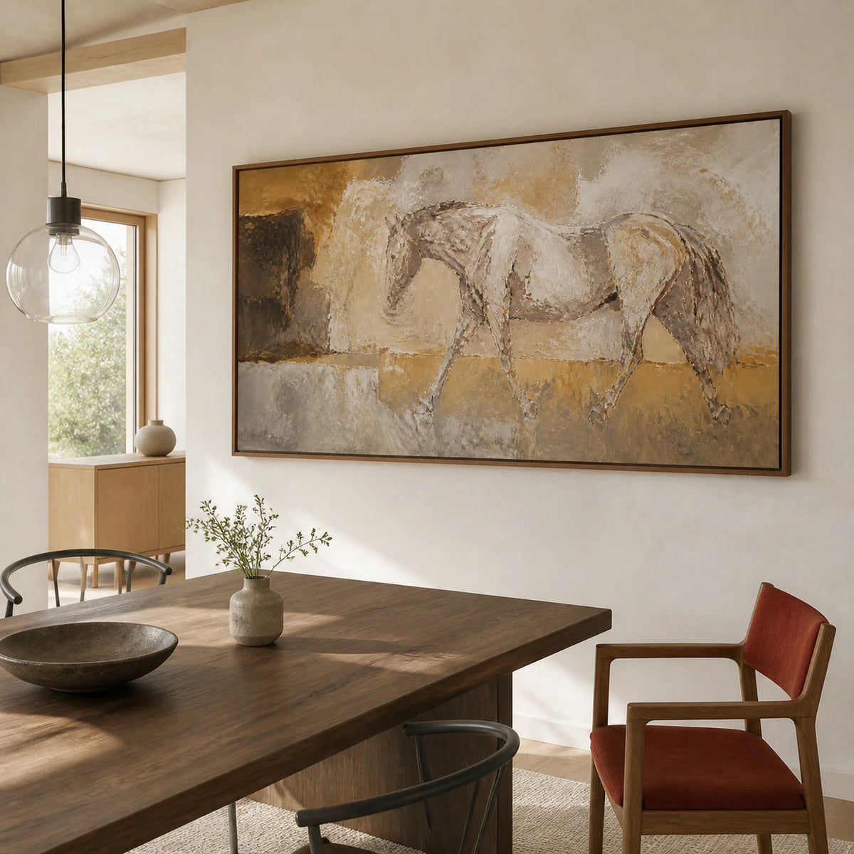 Refined dining room featuring Sienna-Canter at large scale.
