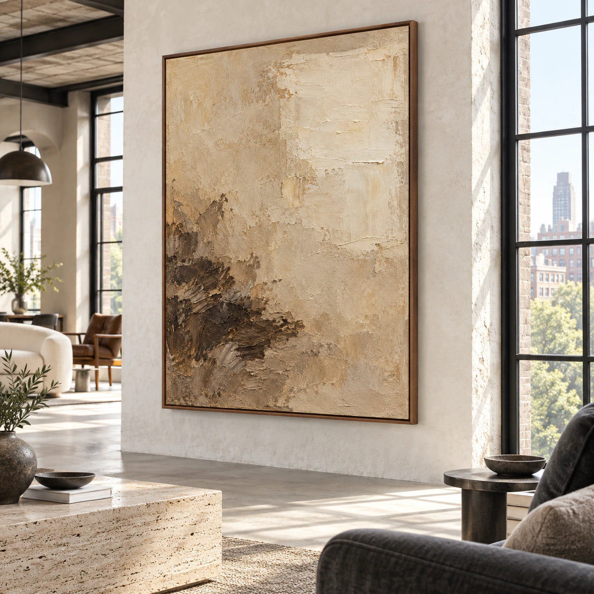 Sienna-Strata featured in an expansive daylight hospitality loft.