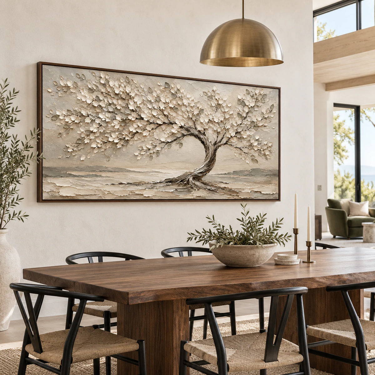 Silent-Canopy displayed prominently in a refined daylight-filled dining room.