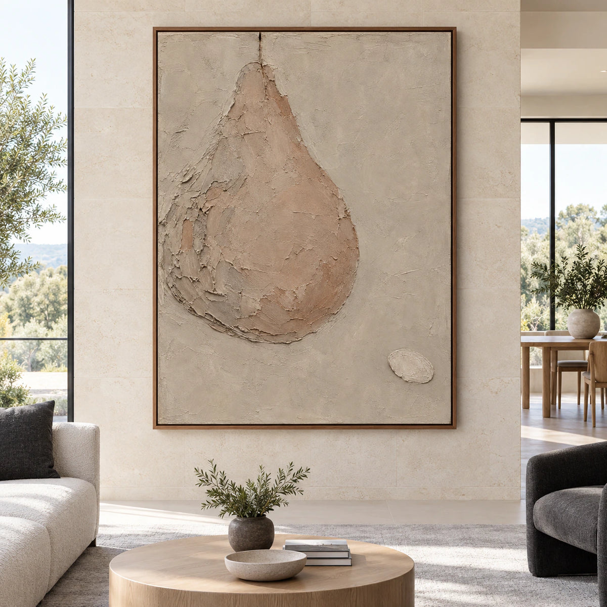 Silt-Arc displayed at large scale in a bright architectural living space.
