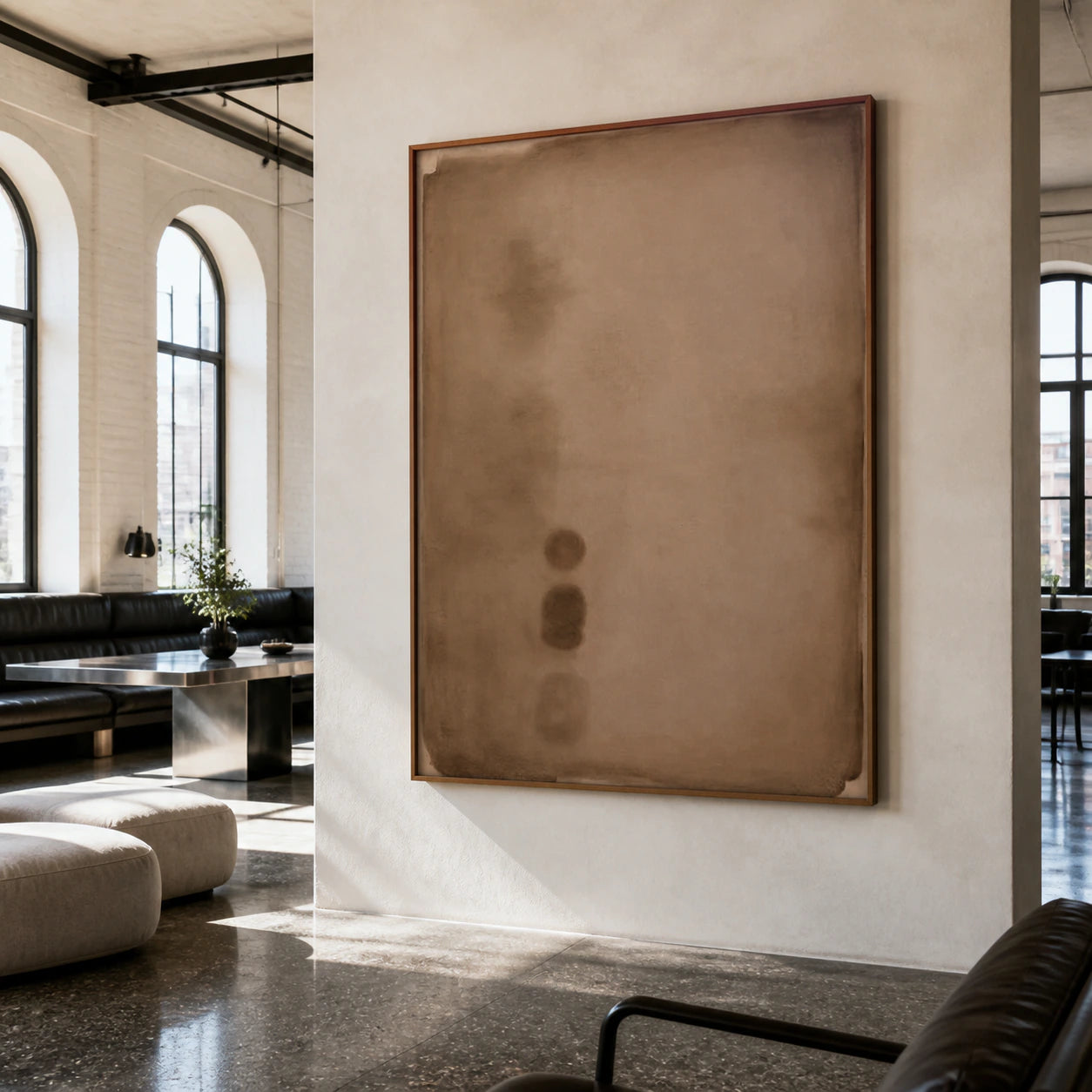 Silt-Index presented prominently in an expansive loft hospitality interior.