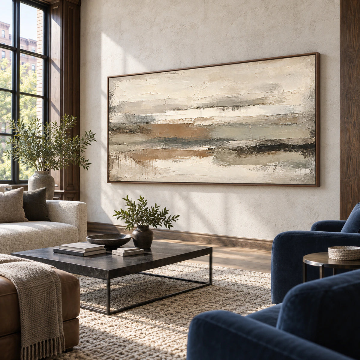 Silt-Interval featured prominently in an expansive daylight loft hospitality interior.