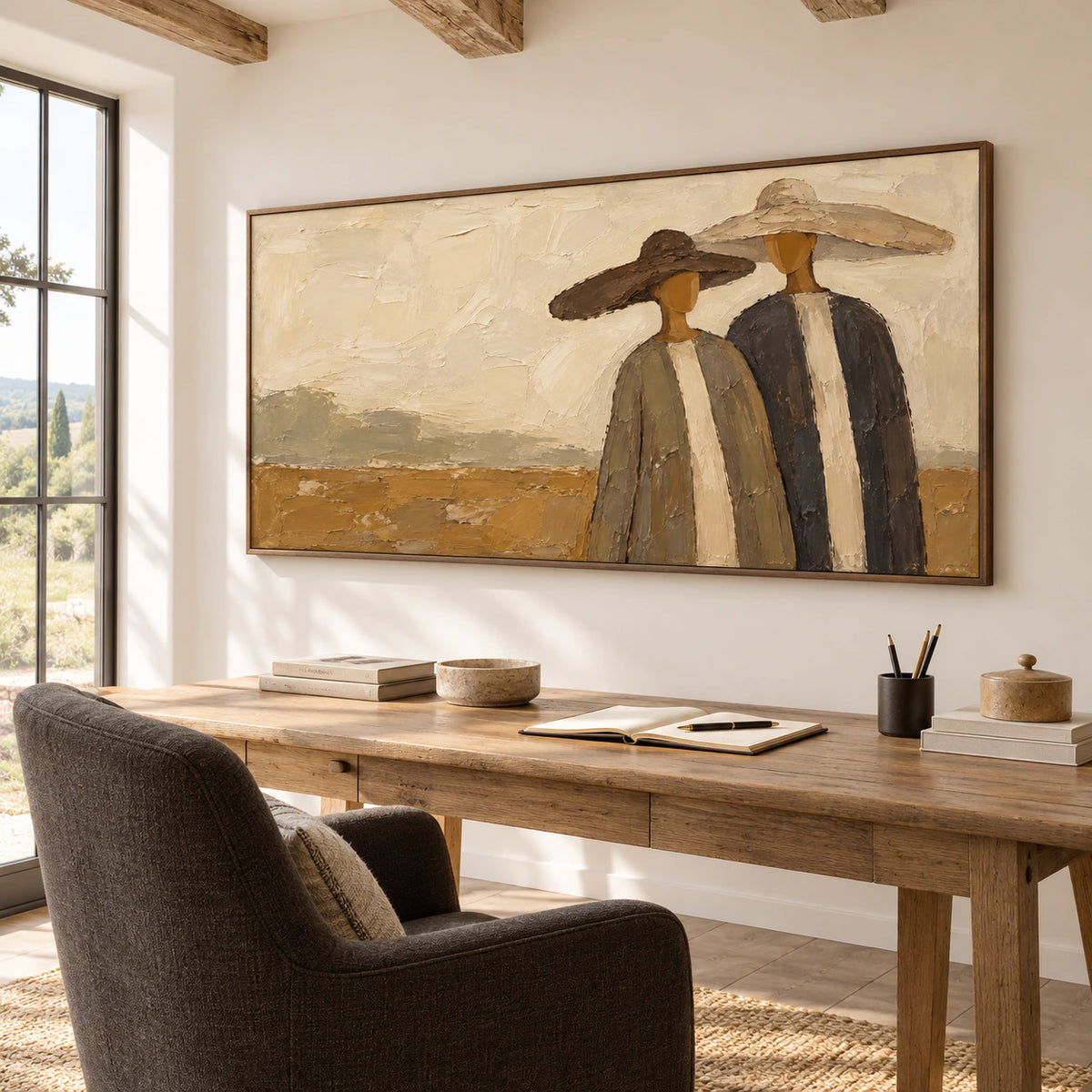 Still-Company displayed prominently in an airy home office with a simple desk, light walls and clear daylight.