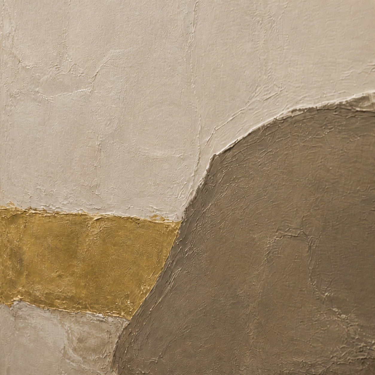 Still-Embankment oil painting brushwork and impasto detail photographed from an oblique side angle