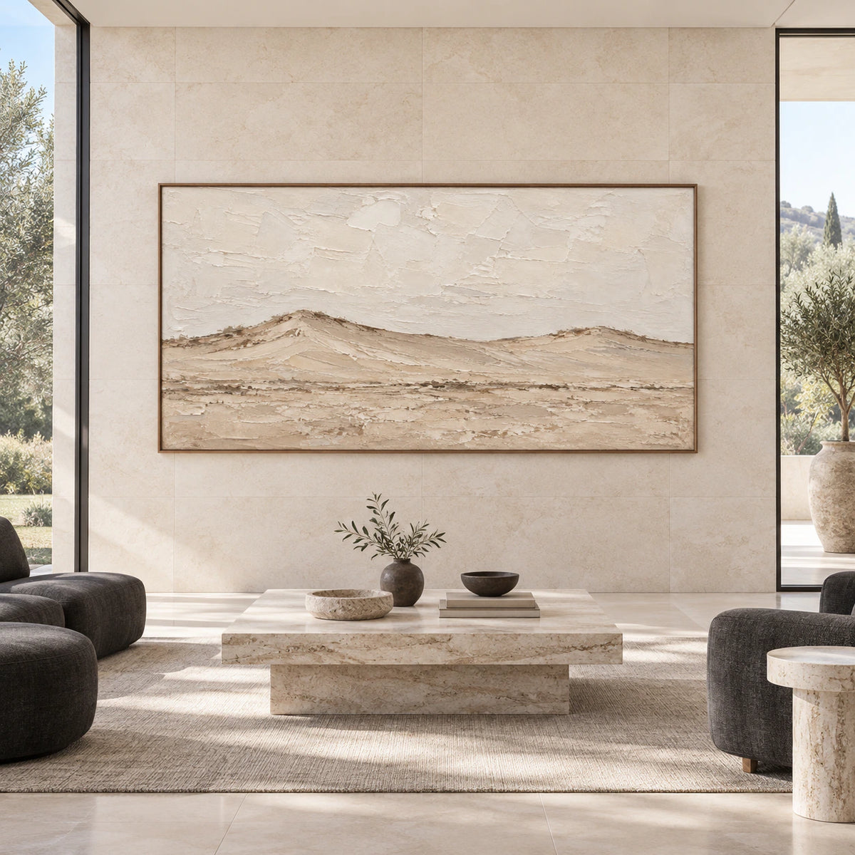 Still-Ridge displayed at large scale in a bright, expansive architectural living space.