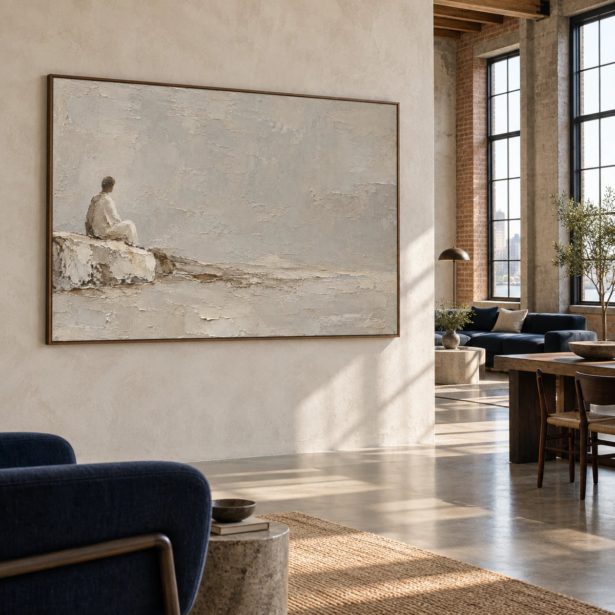 Still-Tide featured in an expansive daylight-filled loft interior.