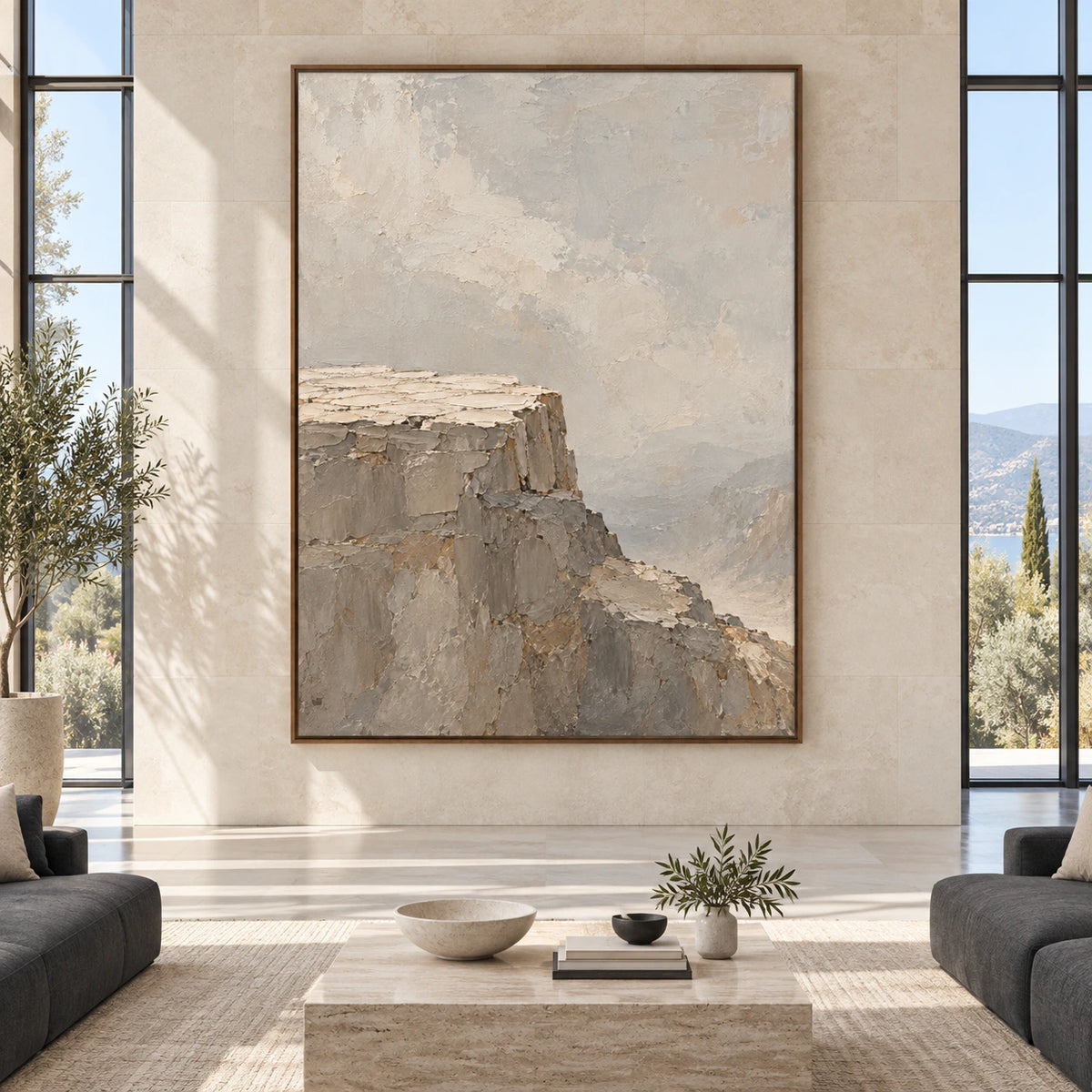 Stone-Plateau displayed at large scale in a bright, spacious architectural interior.