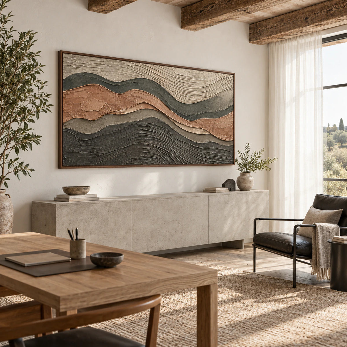 Strata-Contour in an airy reading and home office space with natural daylight.