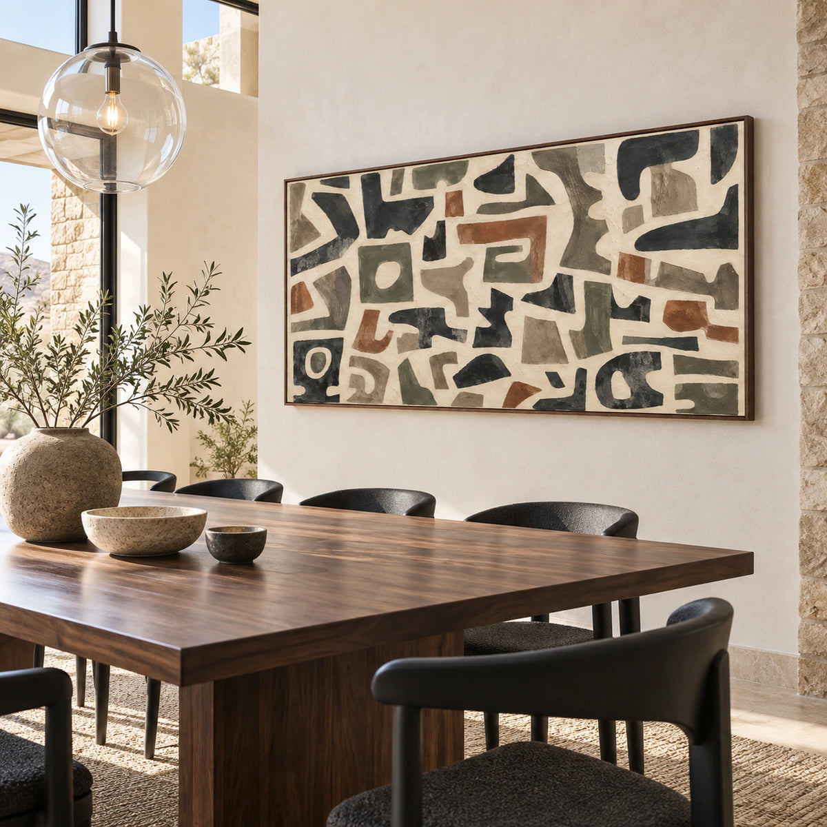 Tactile-Relic displayed prominently in a refined daylight-filled dining room.
