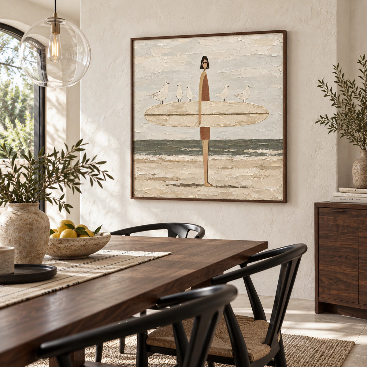 Tidal-Companions displayed prominently in a refined daylight dining room.
