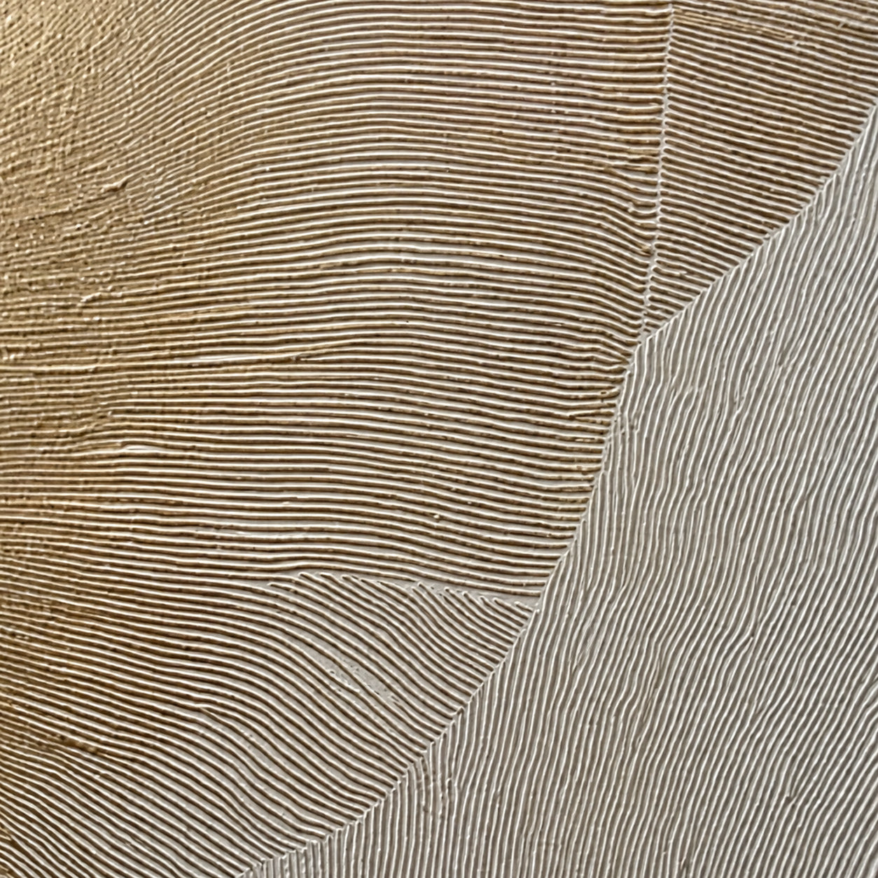 Tidal-Contour oil painting brushwork and impasto detail photographed from an oblique side angle