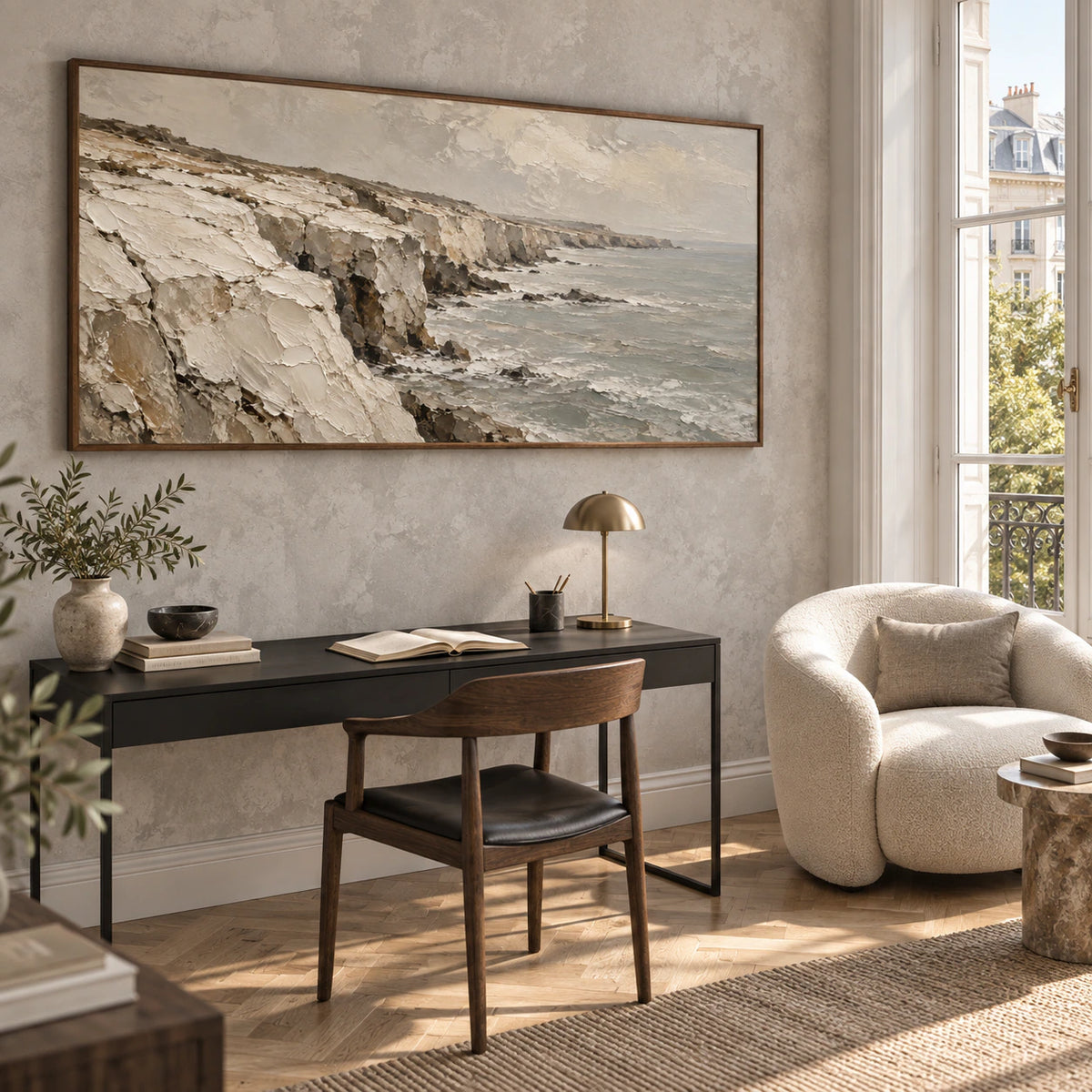 Tidal-Escarpment in an airy reading office with clean daylight and understated furnishings.