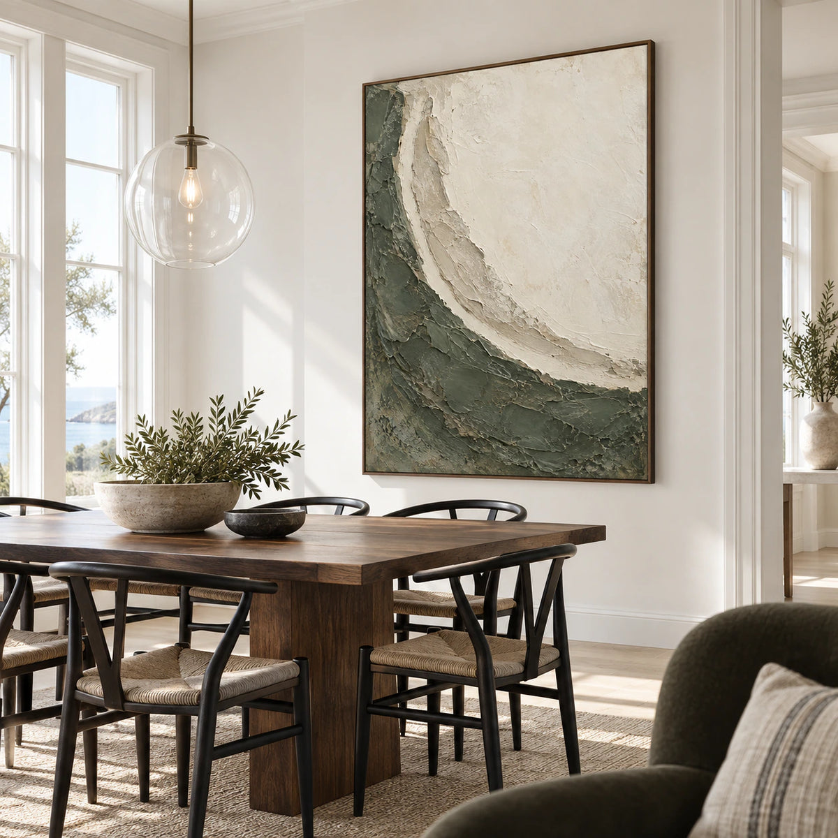 Tidal-Patina above a refined dining setting in natural daylight.