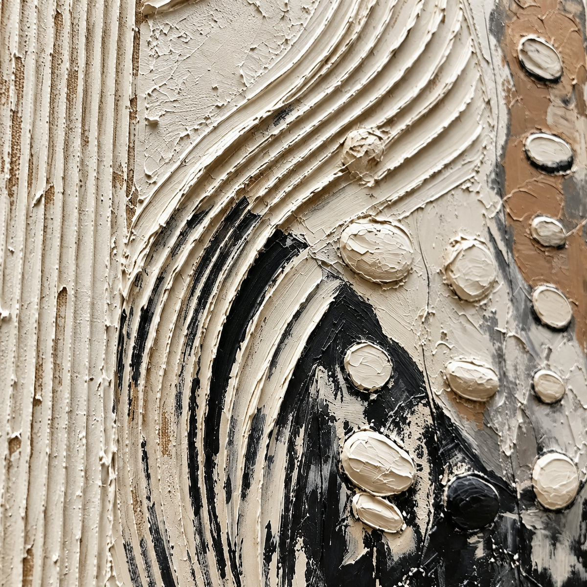 Veiled-Contour oil painting brushwork and impasto detail photographed from an oblique side angle
