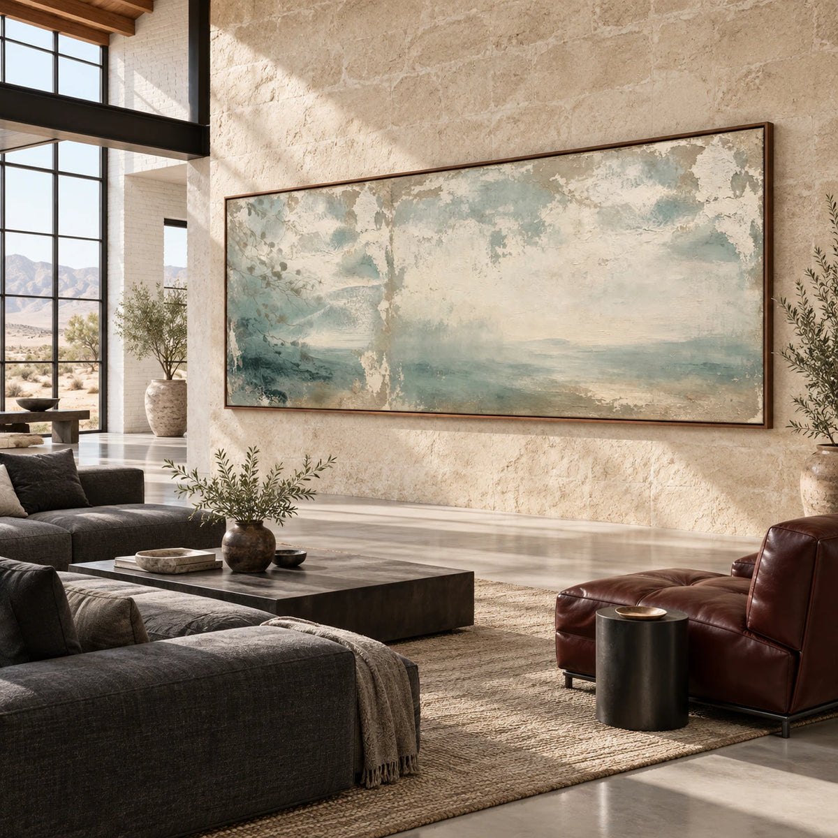 Veiled-Estuary featured in an expansive loft hospitality interior.