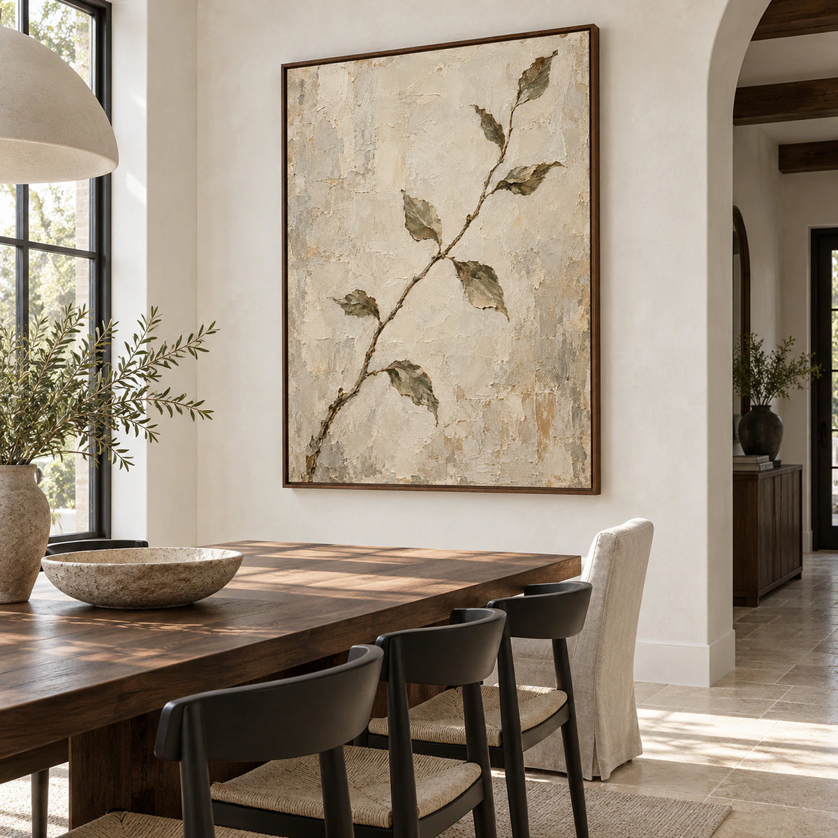Verdant-Relic above a refined dining setting with natural daylight.