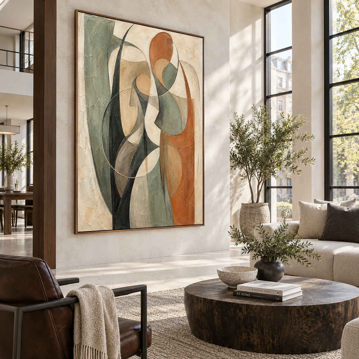Verdigris-Arc featured in an expansive sunlit hospitality loft interior.