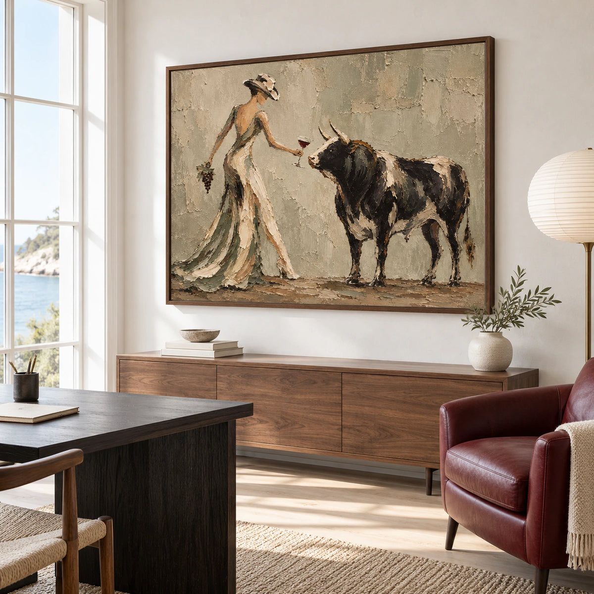 Vine-Encounter in an airy reading and home-office space with natural daylight.