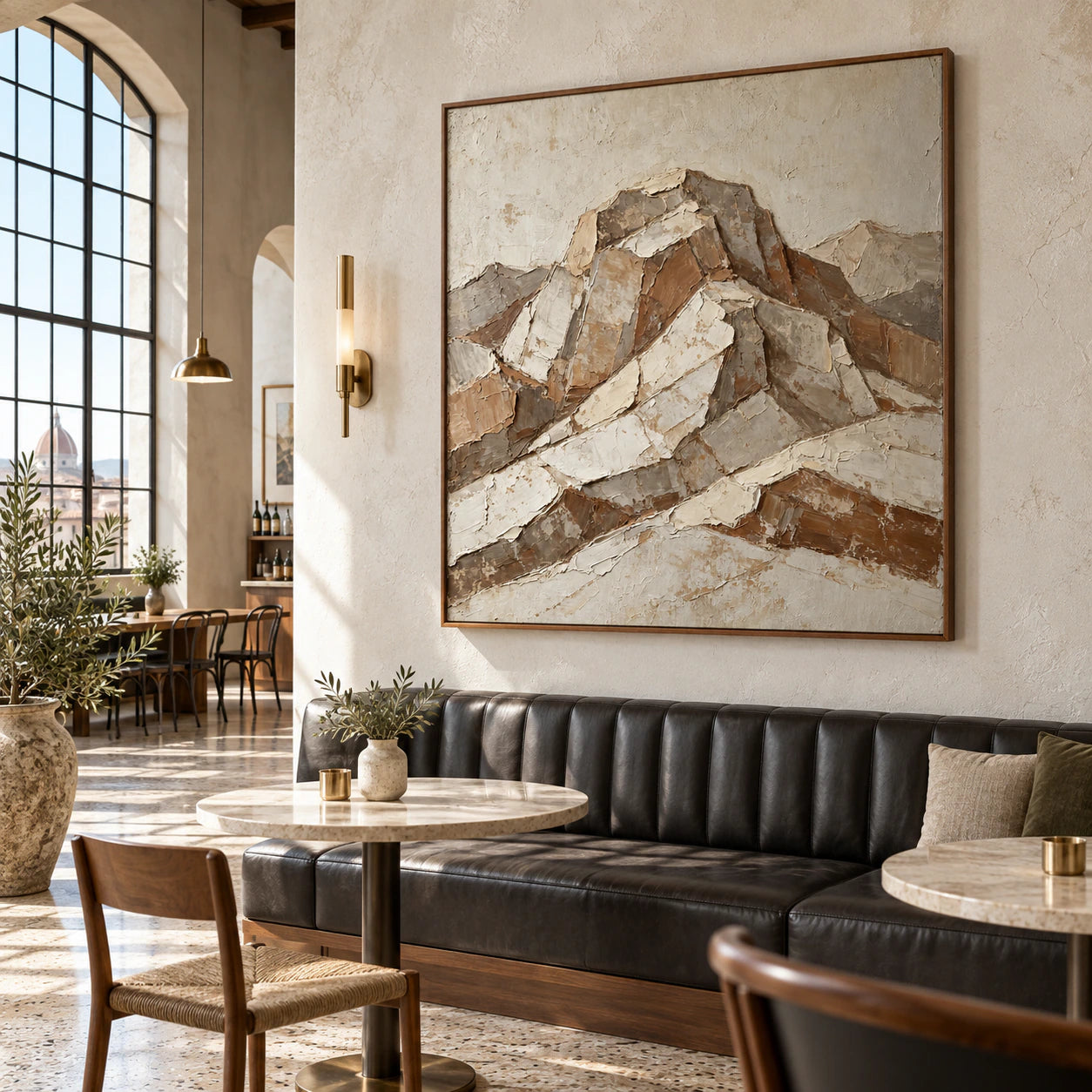 Weathered-Ridge in an expansive daylight loft interior.
